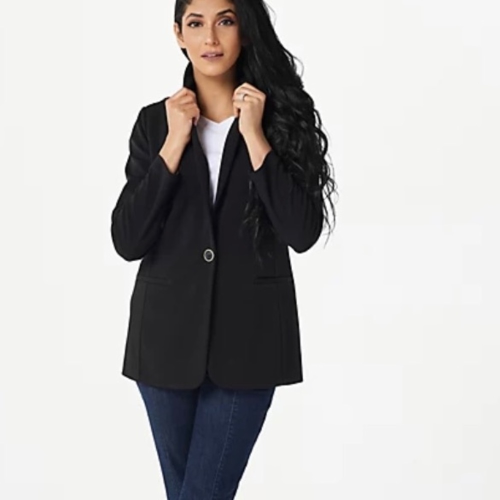 Susan Graver Luxe Knit Blazer